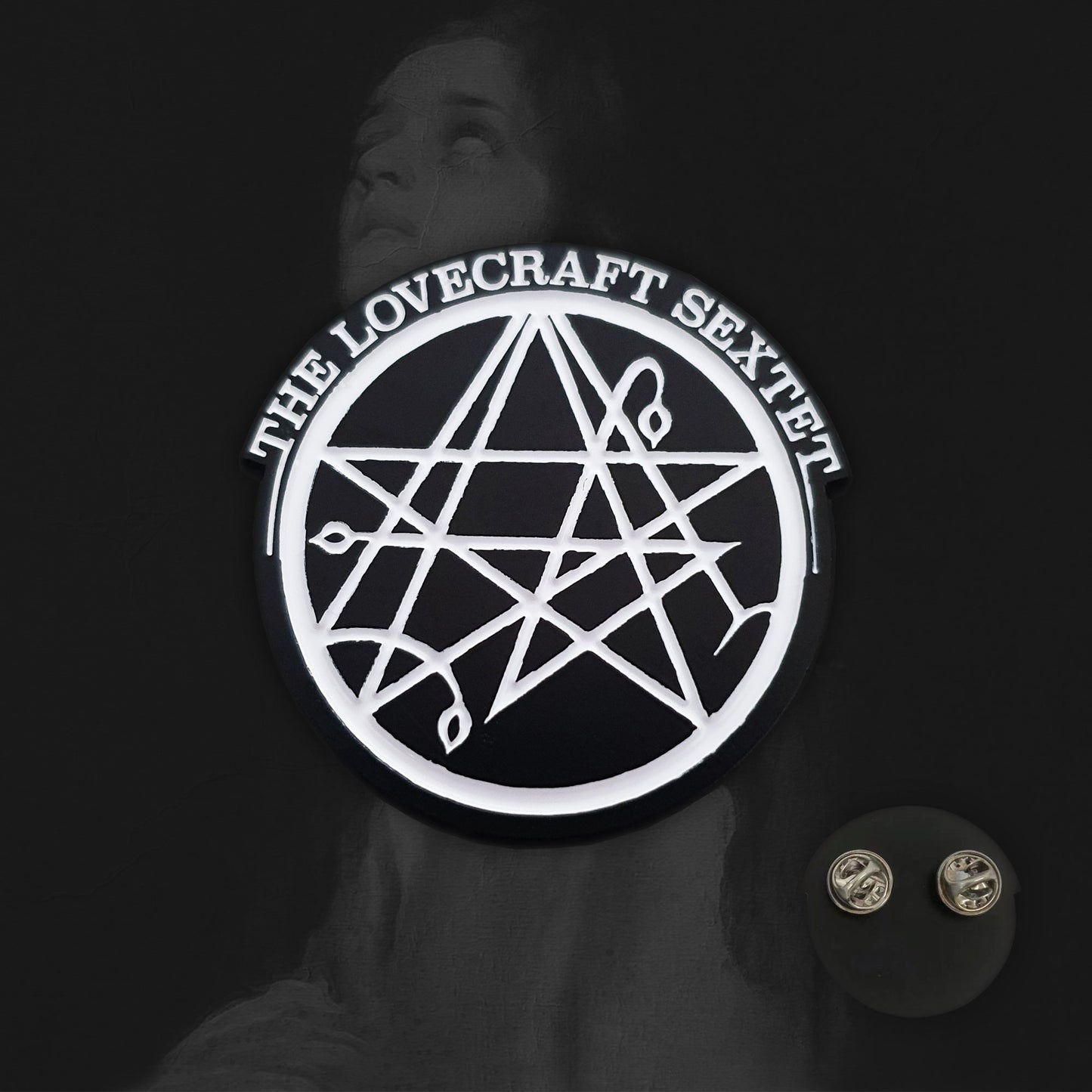 The Lovecraft Sextet "Logo" Pins